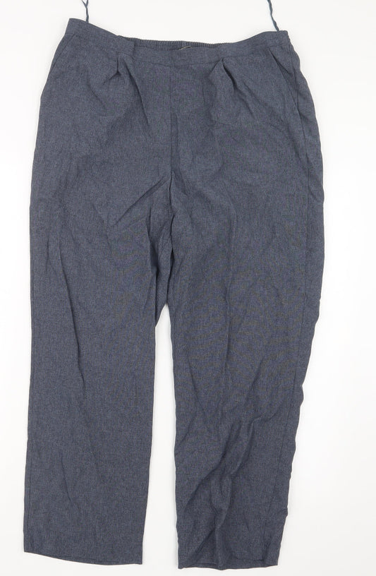 Womens UK Size 16 Bonmarché Regular Fit Blue Trousers