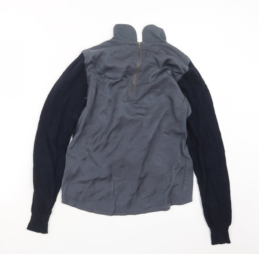 George Womens Blue Knit Pullover Jumper Size 10