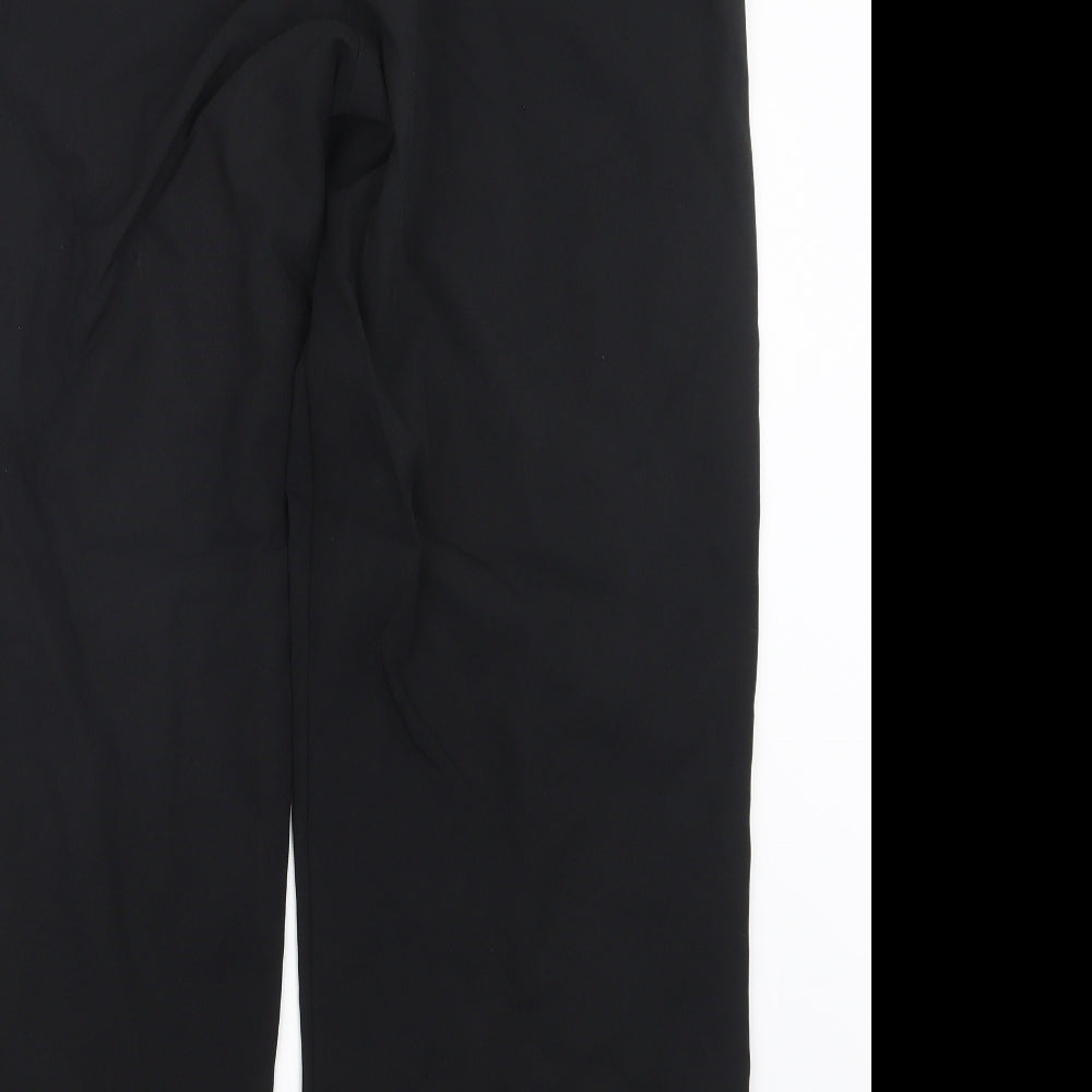 Womens UK Size 14 Damart Regular Fit Black Trousers