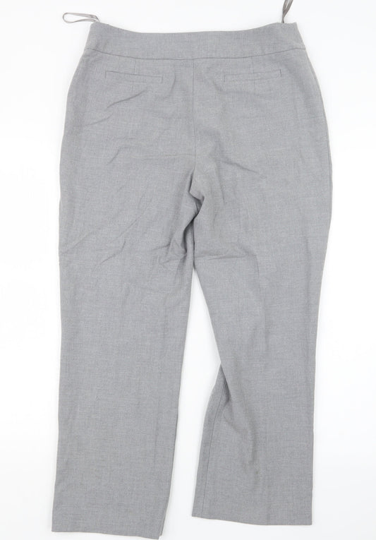 cc Womens Grey Trousers Size 14 L26 in