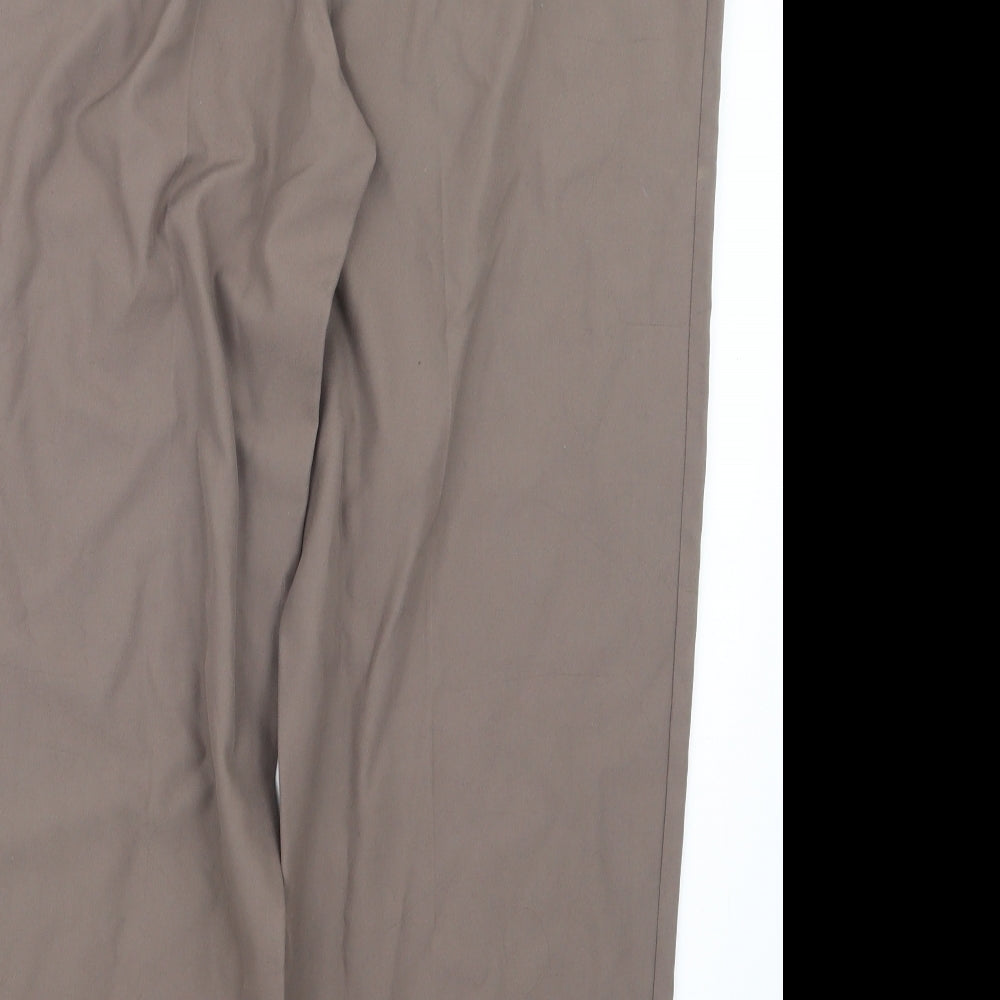 Womens UK Size 29 in Preworn Regular Fit Brown Trousers