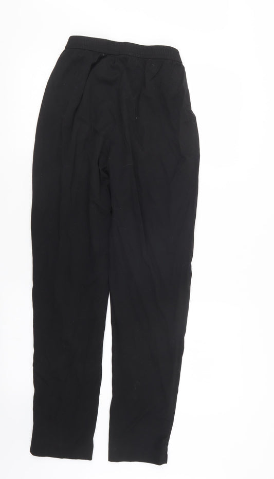 TU Womens Black Trousers Size 12 L29.5 in