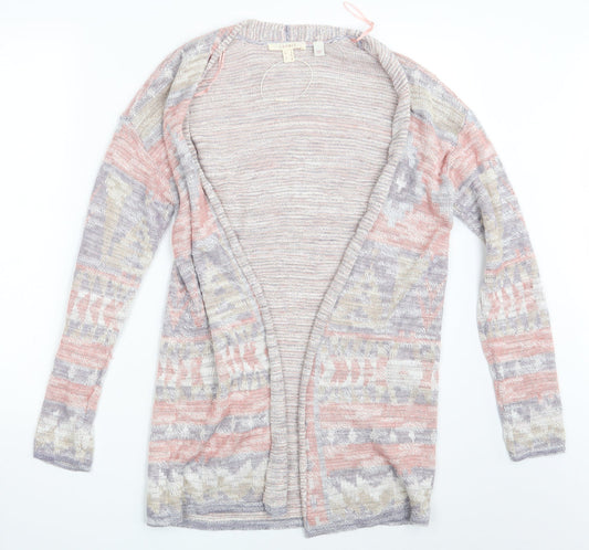 Womens UK Size S Spirit Multicoloured Wrap Jumper