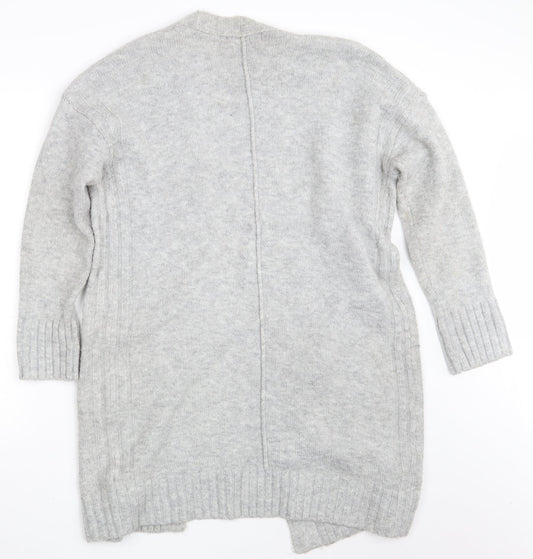 Womens UK Size S M&S Grey Wrap Jumper