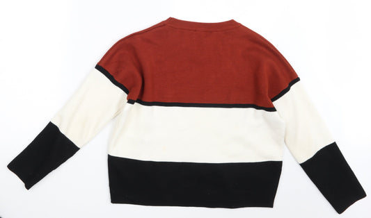 New loo Womens Multicoloured Pullover Jumper Size M
