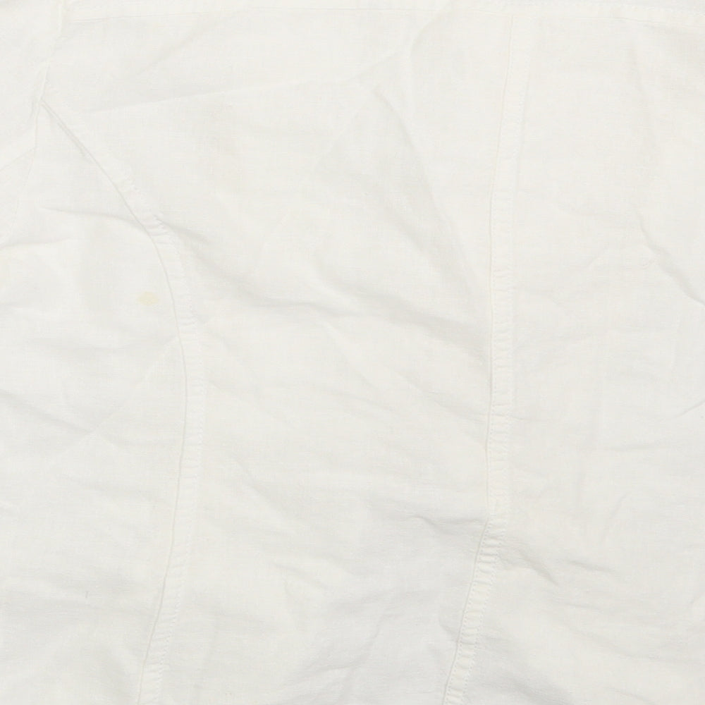 Brand and care label for George women’s ivory jacket blazer, size UK 14