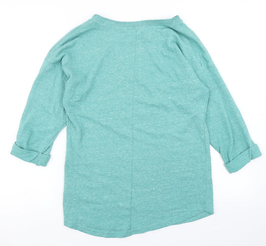 Womens UK Size XS Divided Blue Basic T-Shirt