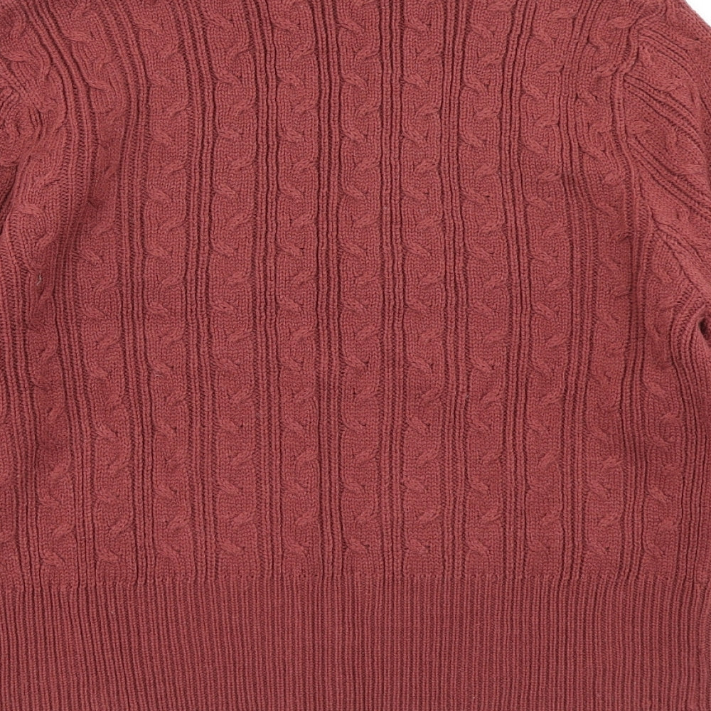 Womens UK Size M Joie de Vivre Brown Pullover Jumper