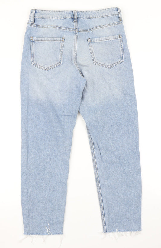 Denim Co Womens Blue Denim Straight Jeans Size 10 L25 in