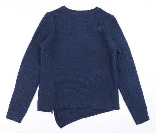 BC Womens Blue Knit Pullover Jumper Size 10