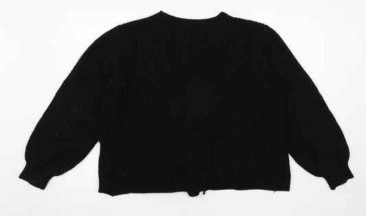 Primark Womens Black Knit Pullover Jumper Size 14