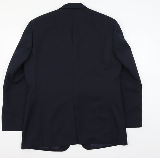 Mens UK Size L Greenwoods Regular Blue Suit Jacket