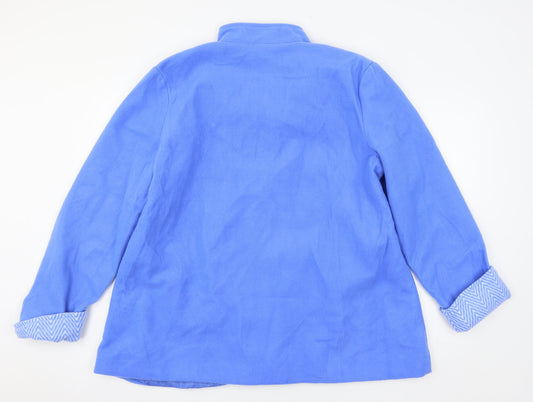 Womens UK Size 20 Anne De Lancay Blue Pea Coat