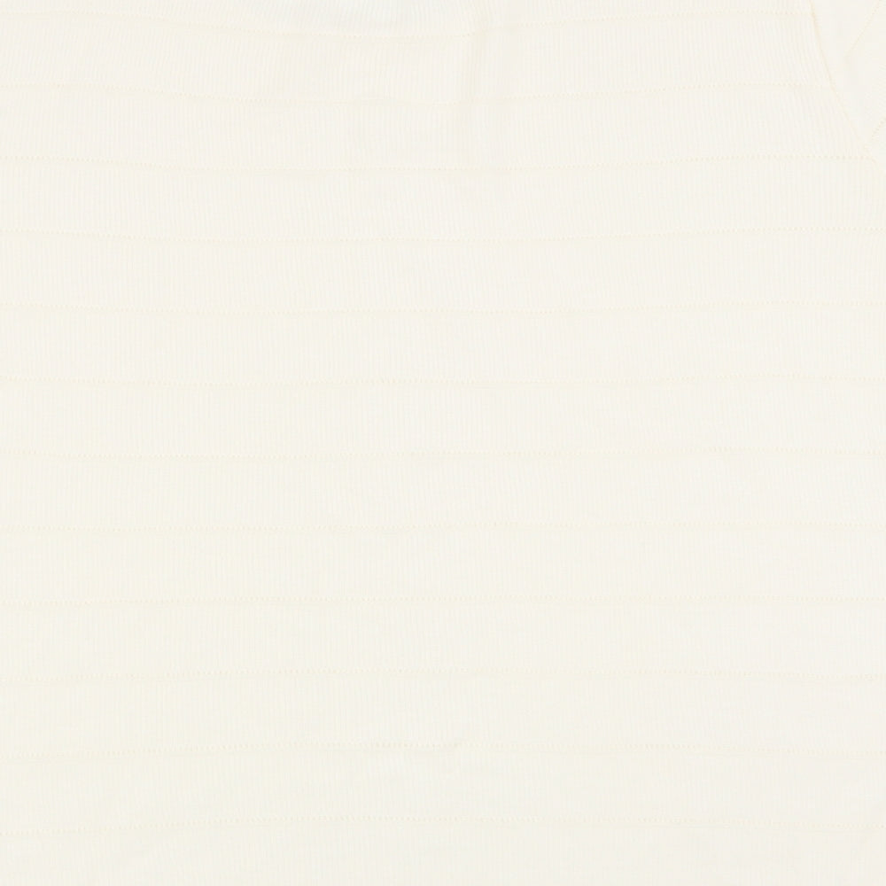 Berkertex Womens White Basic T-Shirt Size 14