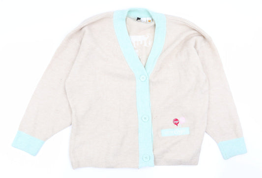 Womens UK Size S Divided by H&M Beige Cardigan Jumper