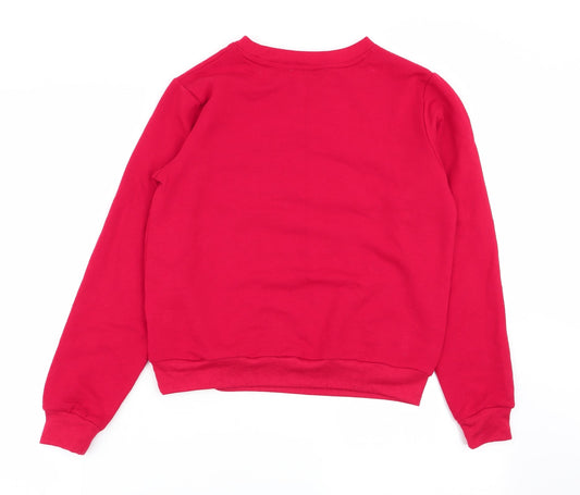 New Look Girls Red Pullover Jumper Size S