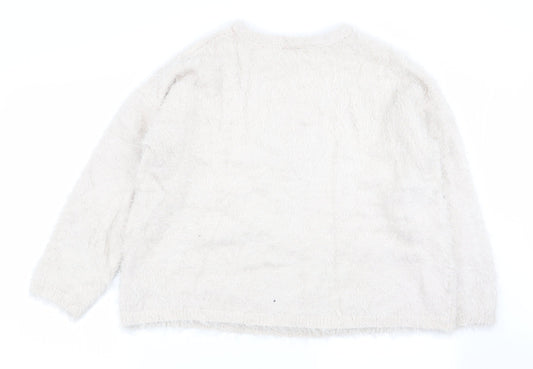 Primark Womens Beige Pullover Jumper Size 14