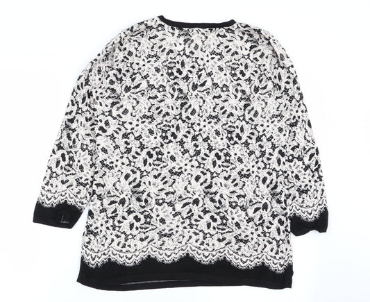 Coast Womens Multicoloured Floral Pullover Jumper Size M