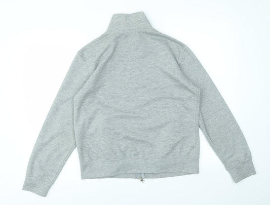 Smart Womens Grey Full Zip Jumper Size M
