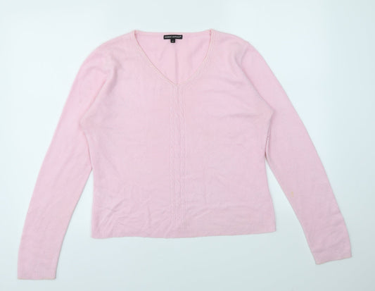 Womens UK Size M Debbie Morgan Pink Pullover Jumper
