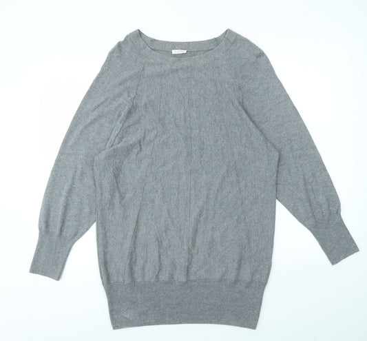 Additional front view of Kaliko women’s grey fit & flare, size M
