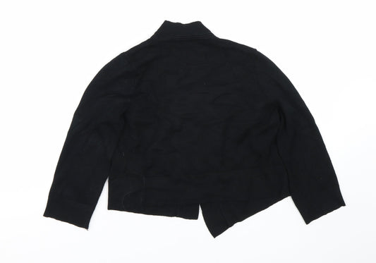 Evolution Womens Black Cape Jumper Size S