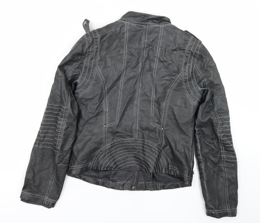 Denim co Womens Black Jacket Coat Size 12