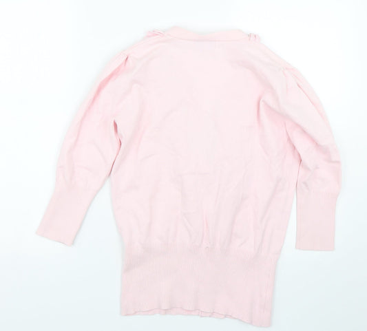 Queenspark Womens Pink Cardigan Jumper Size M