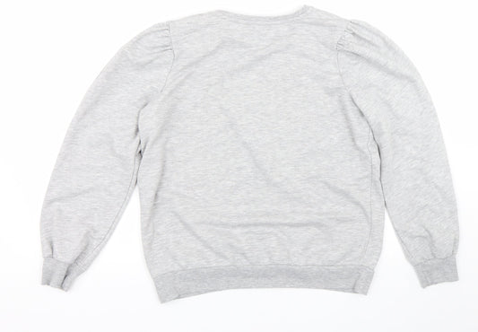 Womens UK Size 12 Papaya Grey Pullover Jumper