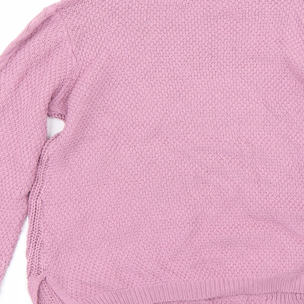 Womens UK Size 12 Papaya Purple Pullover Jumper