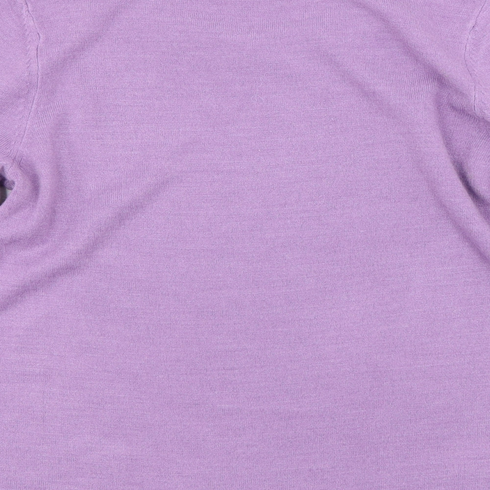 Womens UK Size M Preworn Purple Pullover Jumper