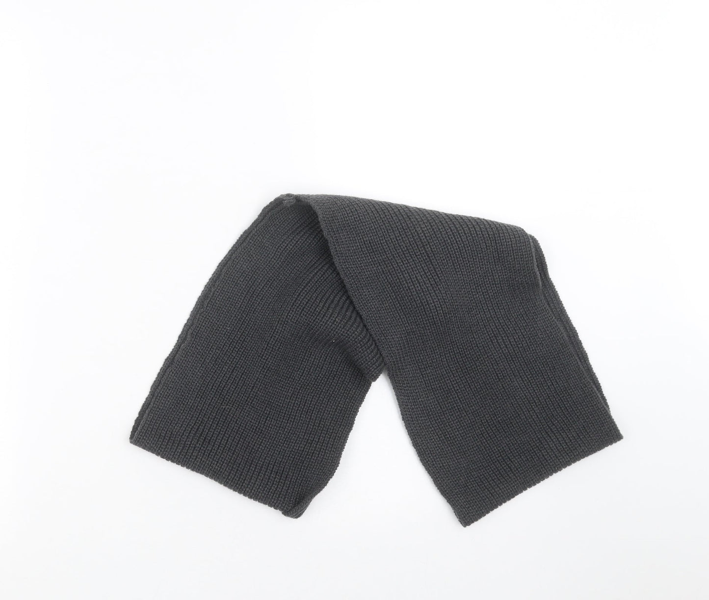 Front view of Topman men’s grey scarf one size - loop scarf