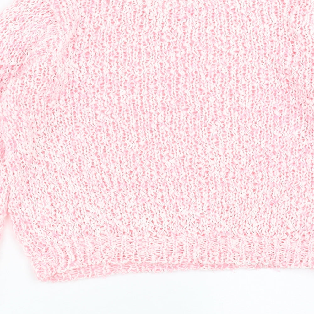Womens UK Size 12 internationale Pink Pullover Jumper