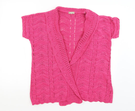 Womens UK Size 16 Soon Pink Cardigan Jumper