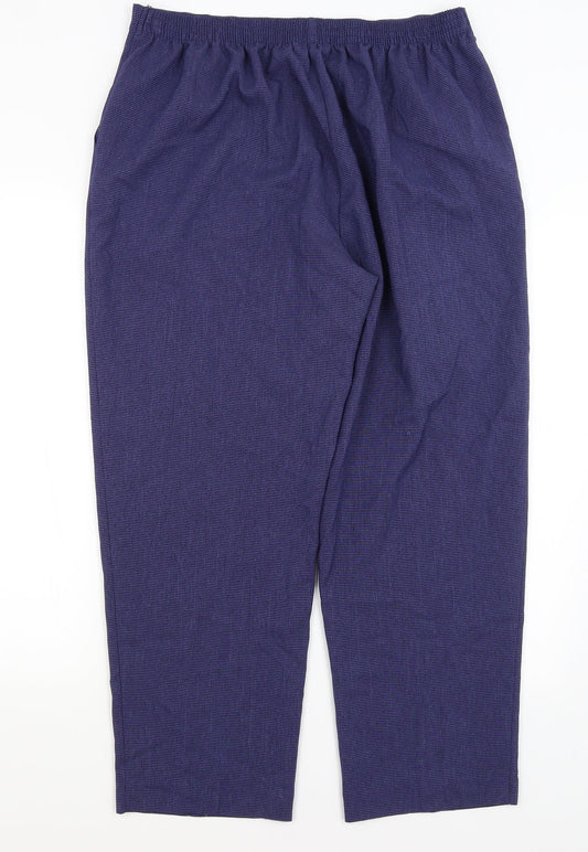 Classic Womens Blue Trousers Size 18 L27 in