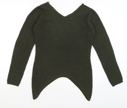 Womens UK Size 10 Select Green Pullover Jumper