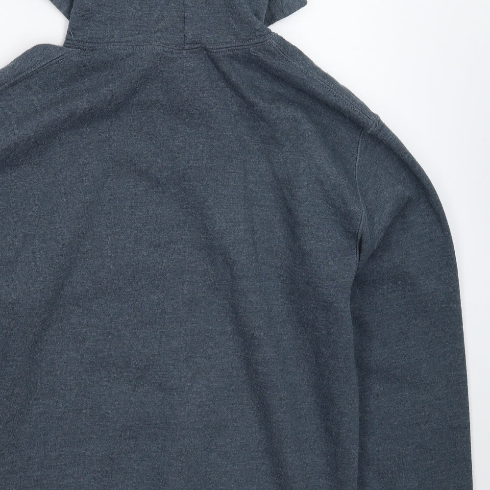 Mens UK Size S Gildan Grey Pullover Hoodie