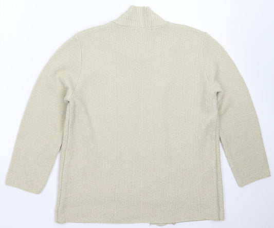 Womens UK Size L Alexara Beige Pullover Jumper