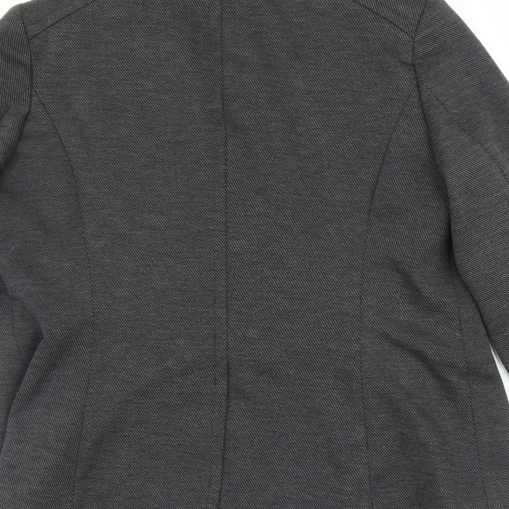 Brand and care label for Principles women’s grey jacket, size UK 12
