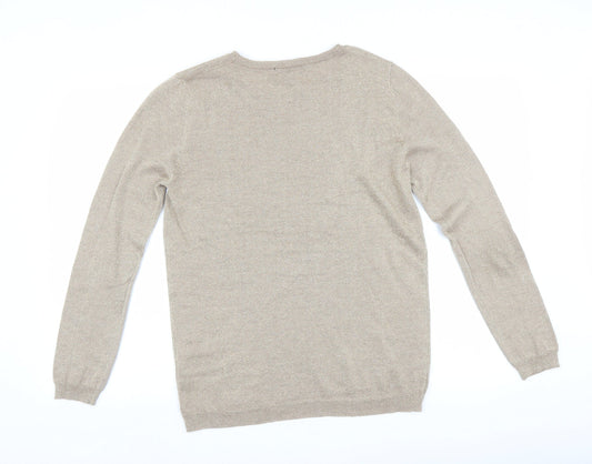 Womens UK Size 14 Atmosphere Gold Pullover Jumper