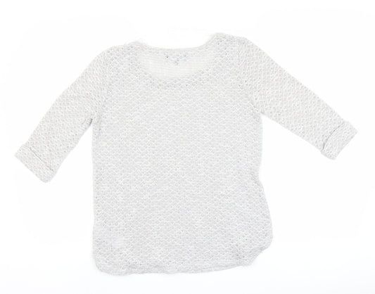 Womens UK Size 8 New Look Grey Pullover Jumper