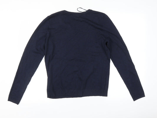 987 Womens Blue Pullover Jumper Size M