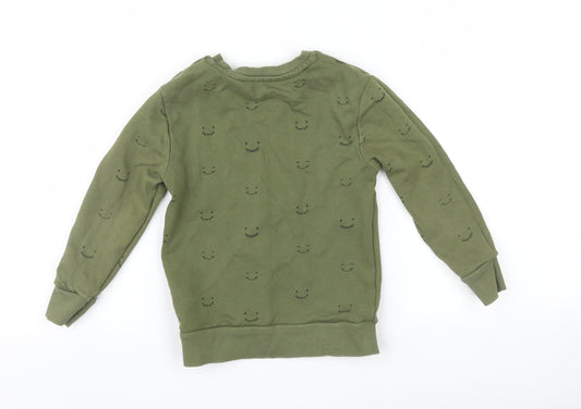 George Boys Green Pullover Sweatshirt Size 3-4 Years