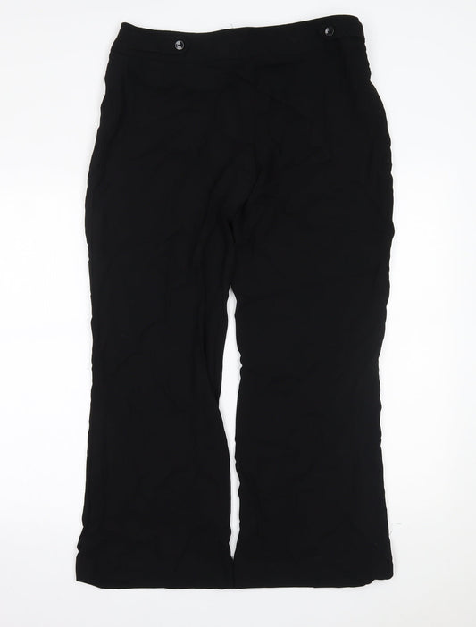 Florence + Fred Womens Black Trousers Size 14 L28 in