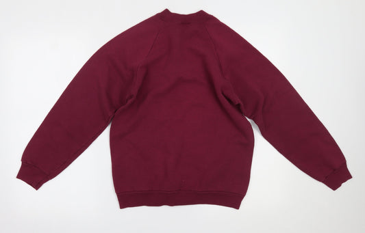 Fruit of the Loom Womens Purple Pullover Jumper Size S