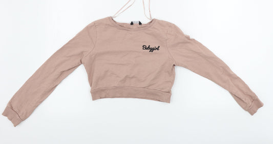 Womens UK Size 8 Select Pink Pullover Jumper