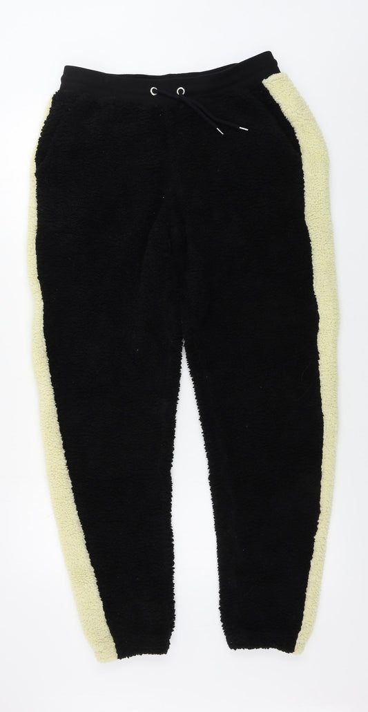 Womens UK Size M ASOS Regular Fit Black Trousers