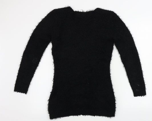Womens UK Size 10 Brave Soul Black Pullover Jumper