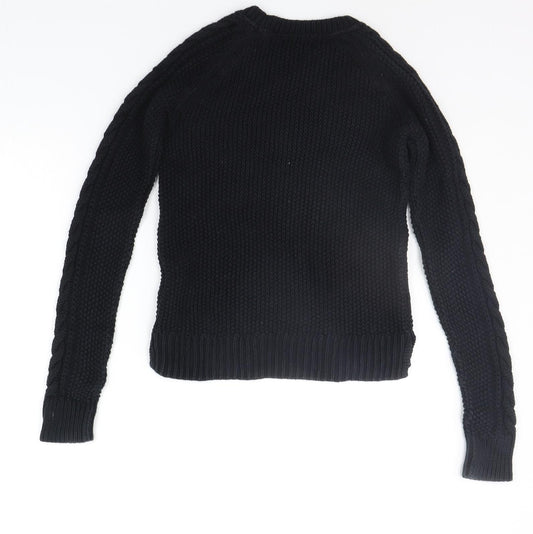 Gap Girls Black Pullover Jumper Size L
