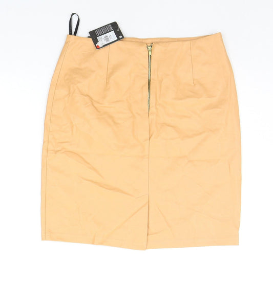 Atmosphere Womens Orange   A-Line Skirt Size 8